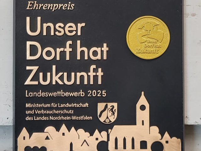 Ehrenpreis gold Unser Dorf hat Zukunft NRW Ehrenpreis gold Unser Dorf hat Zukunft NRW